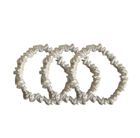 Organic Skinny Silk Scrunchies
